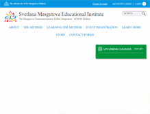 Tablet Screenshot of masgutovamethod.com